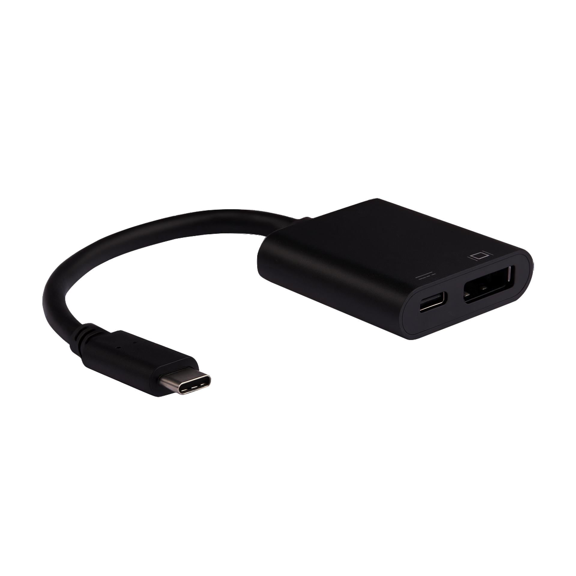 USB Type-C - DP1.2 Adapter, 4K60Hz with Type-C PD Port, black
