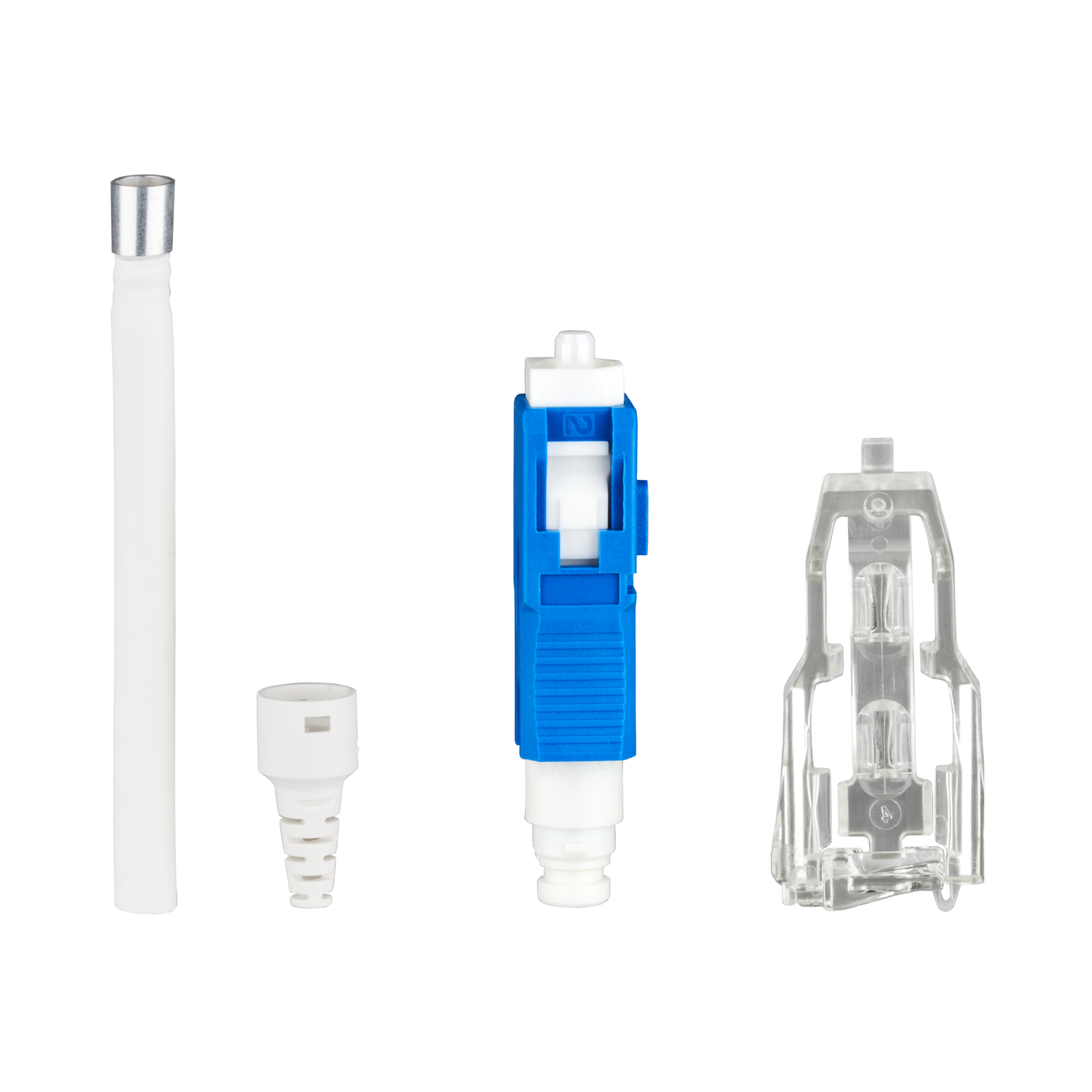 Field installable SC connectors OS2 blue