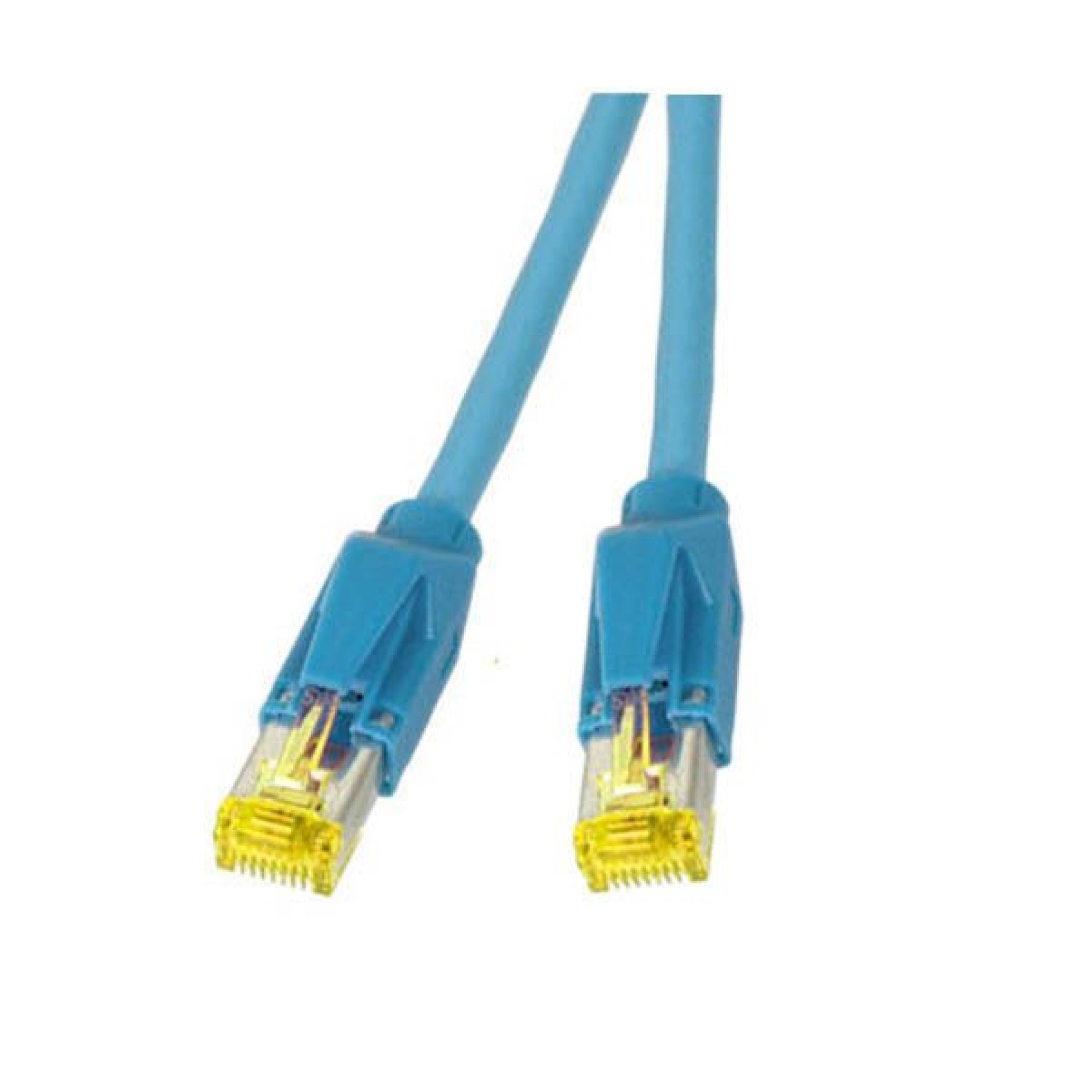 RJ45 Patch cable S/FTP, Cat.6A, TM31, Dätwyler 7702, 0,5m, blue