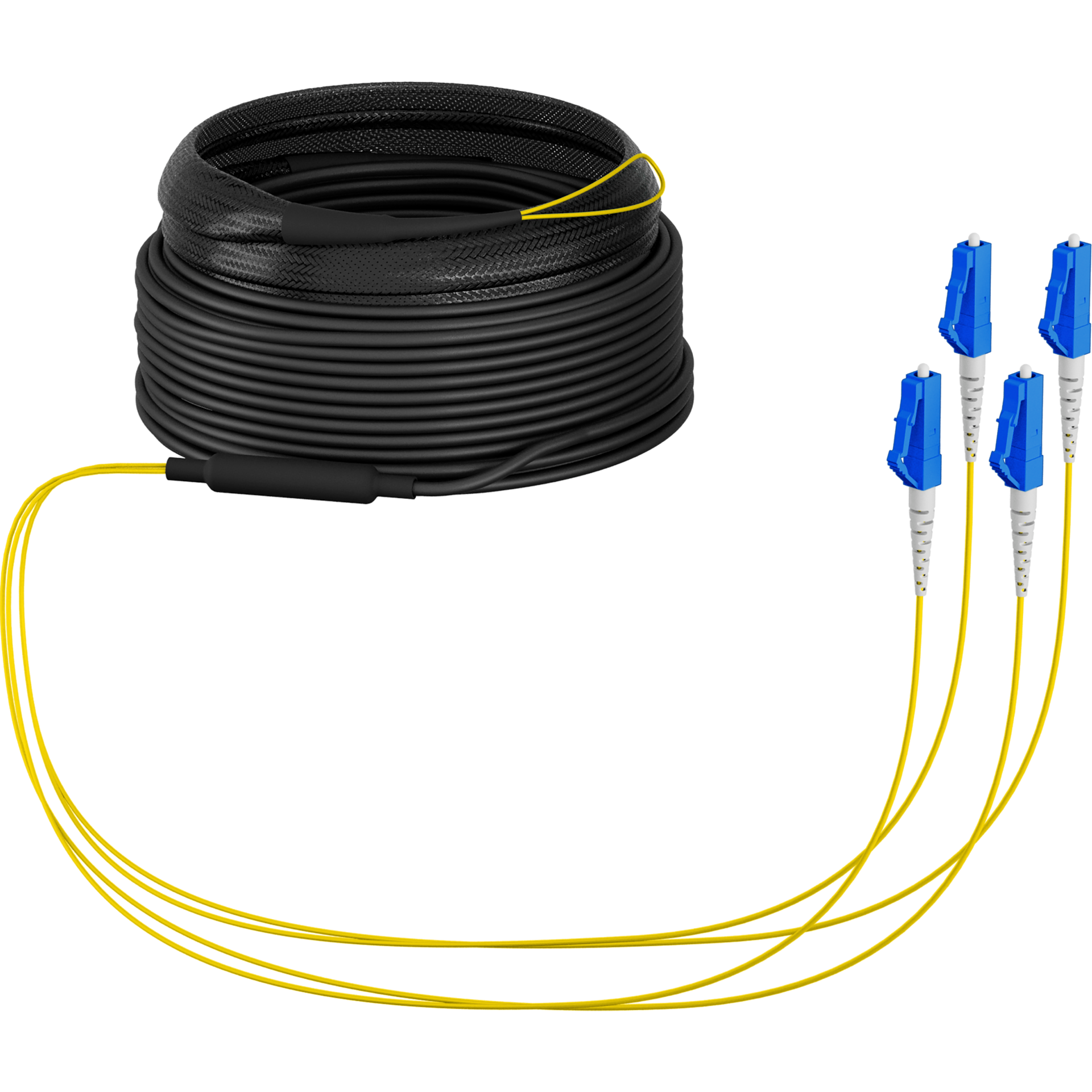 Trunk cable U-DQ(ZN)BH OS2 4E (1x4) LC-LC,40m Dca LSZH G657A1
