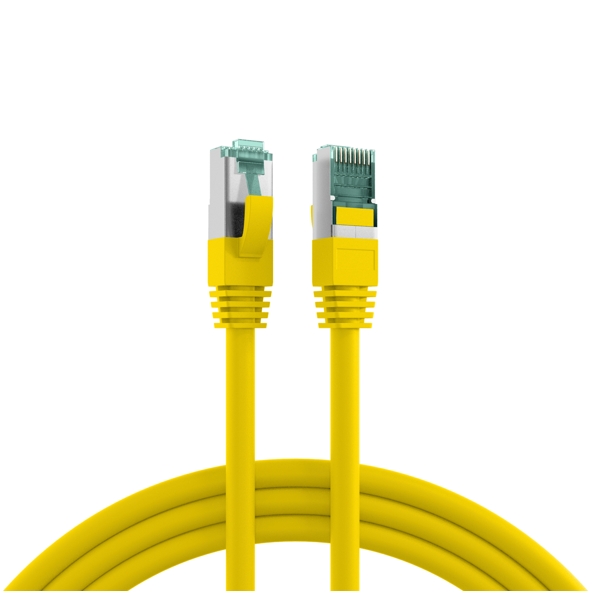 RJ45 Patch Cord Cat.6A S/FTP LSZH yellow 2m