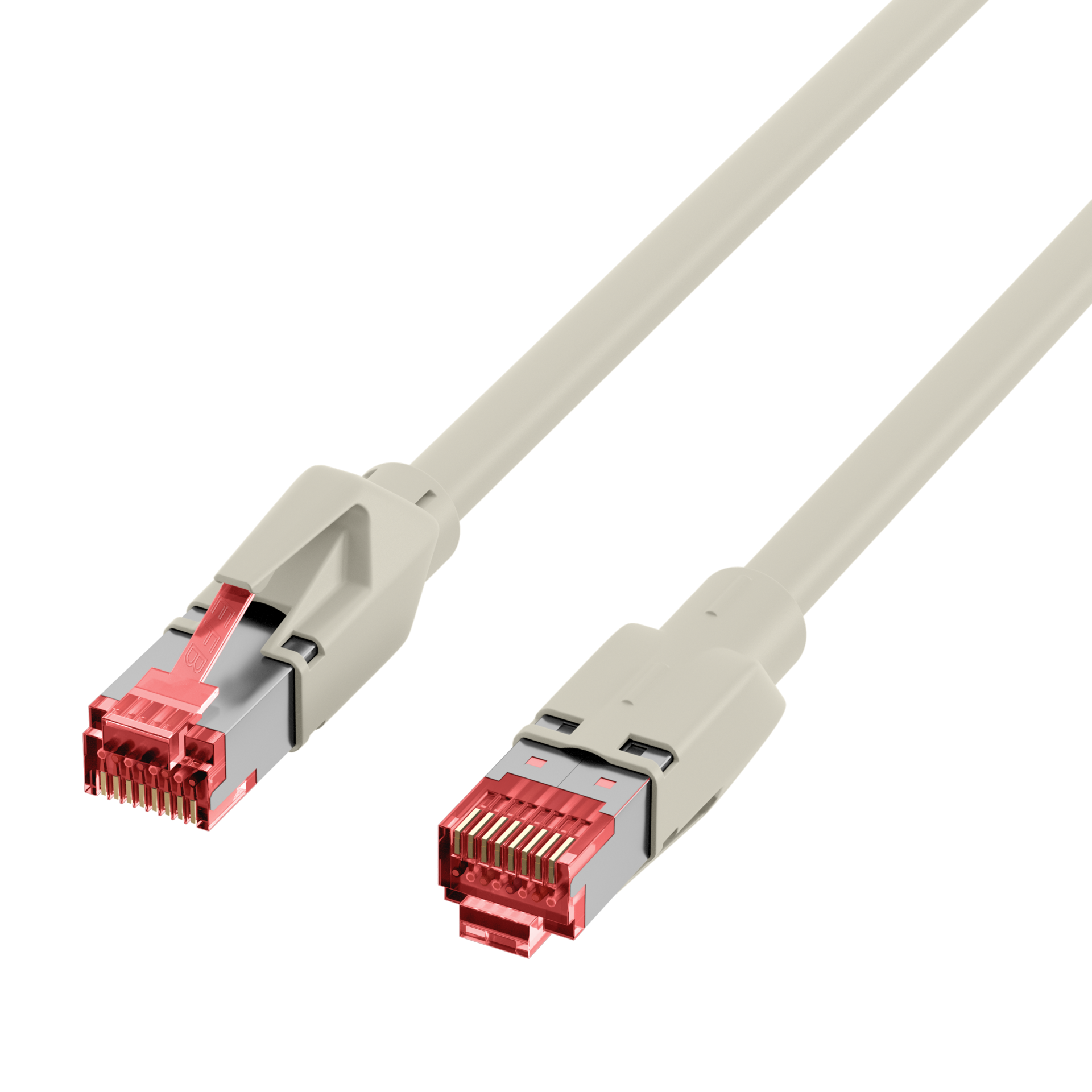 RJ45 Patch Cord Cat.6A S/FTP Dätwyler 7702 TM21 grey 1m
