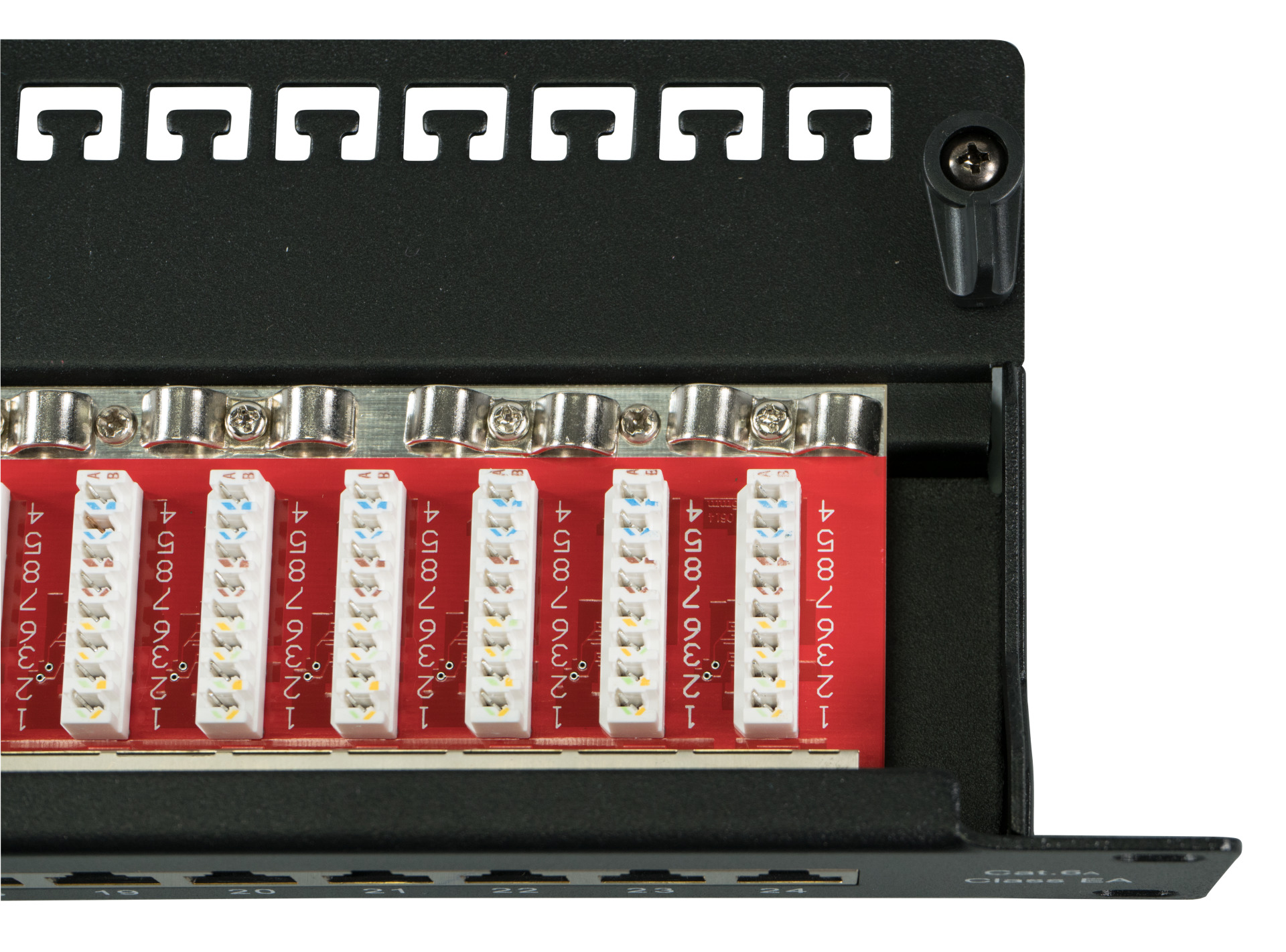 Patchpanel STP 24xRJ45 Cat.6A, 19“ 1U