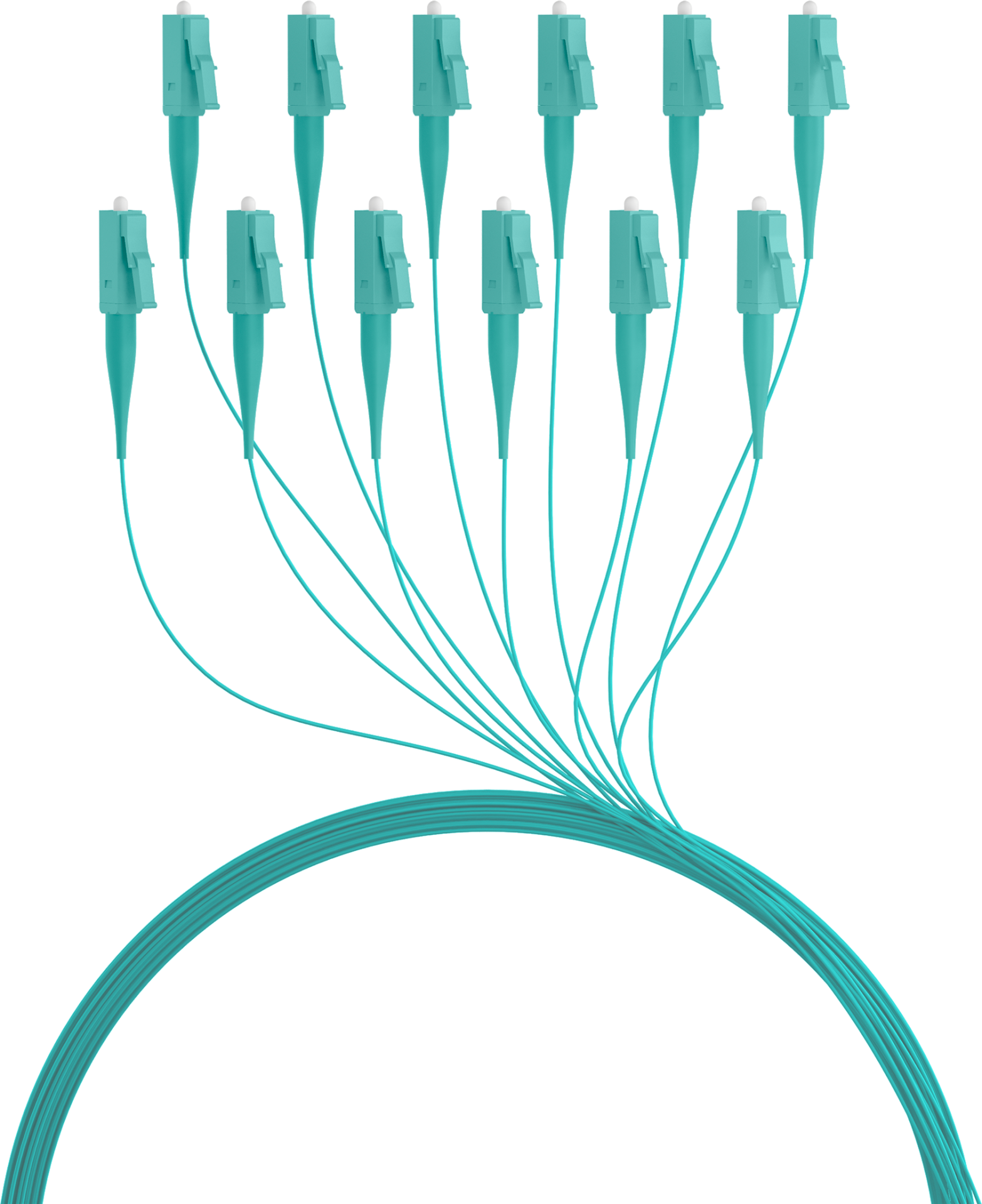 Fiber Pigtail LC OM3 -Aqua 2m - 1 piece
