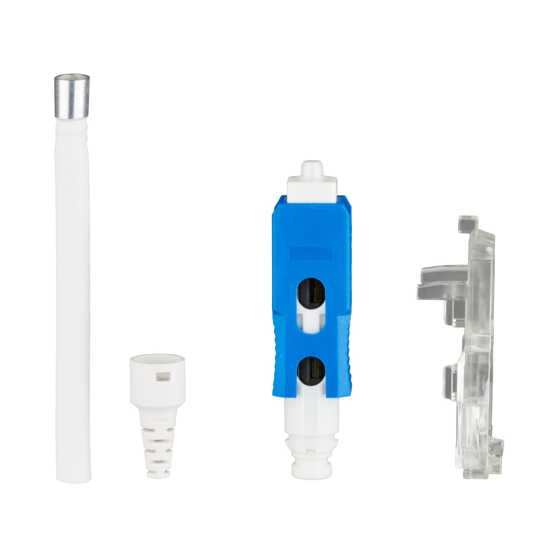 Field installable SC connectors OS2 blue