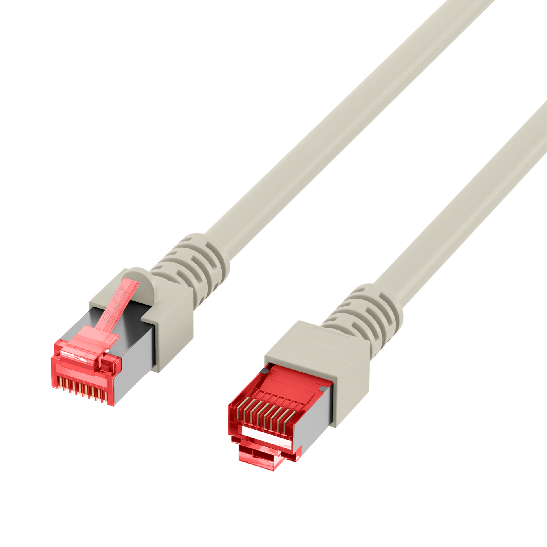 RJ45 Patch Cord Cat.6 S/FTP LSZH grey 0,15m