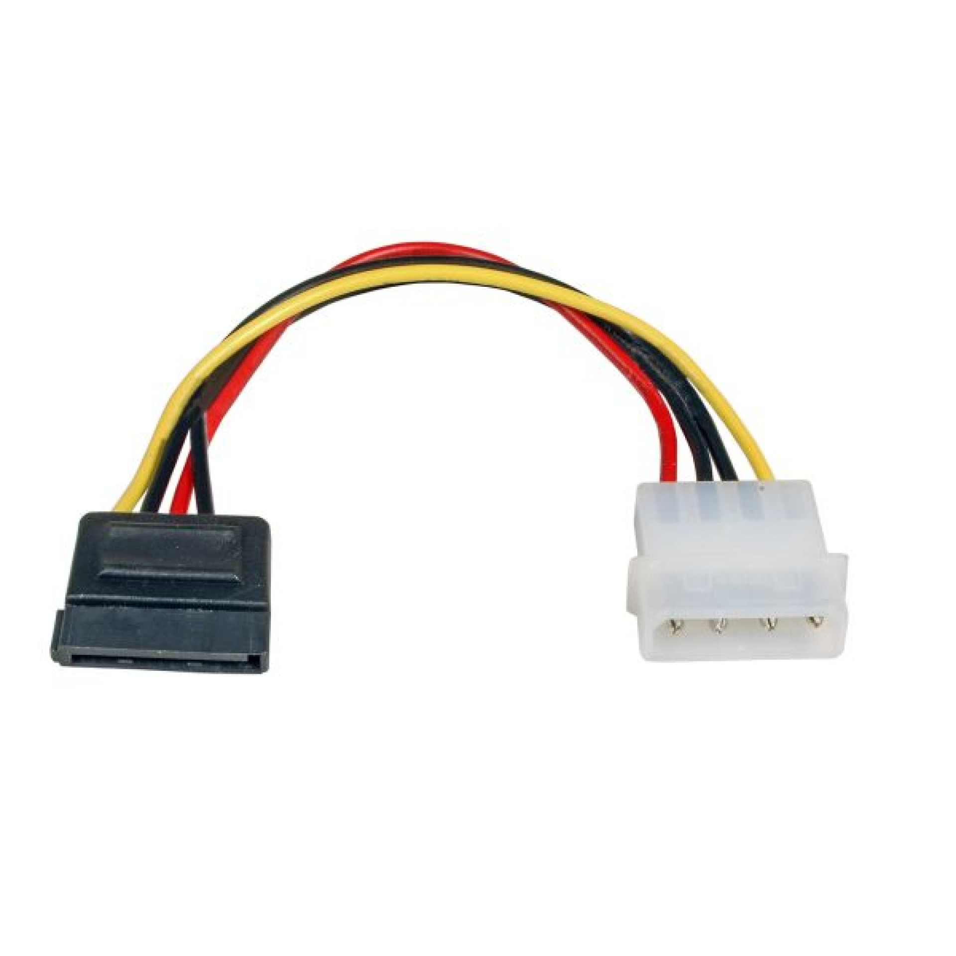 SATA Power Cable, 5,25" to SATA 15, M-M, 0,15m