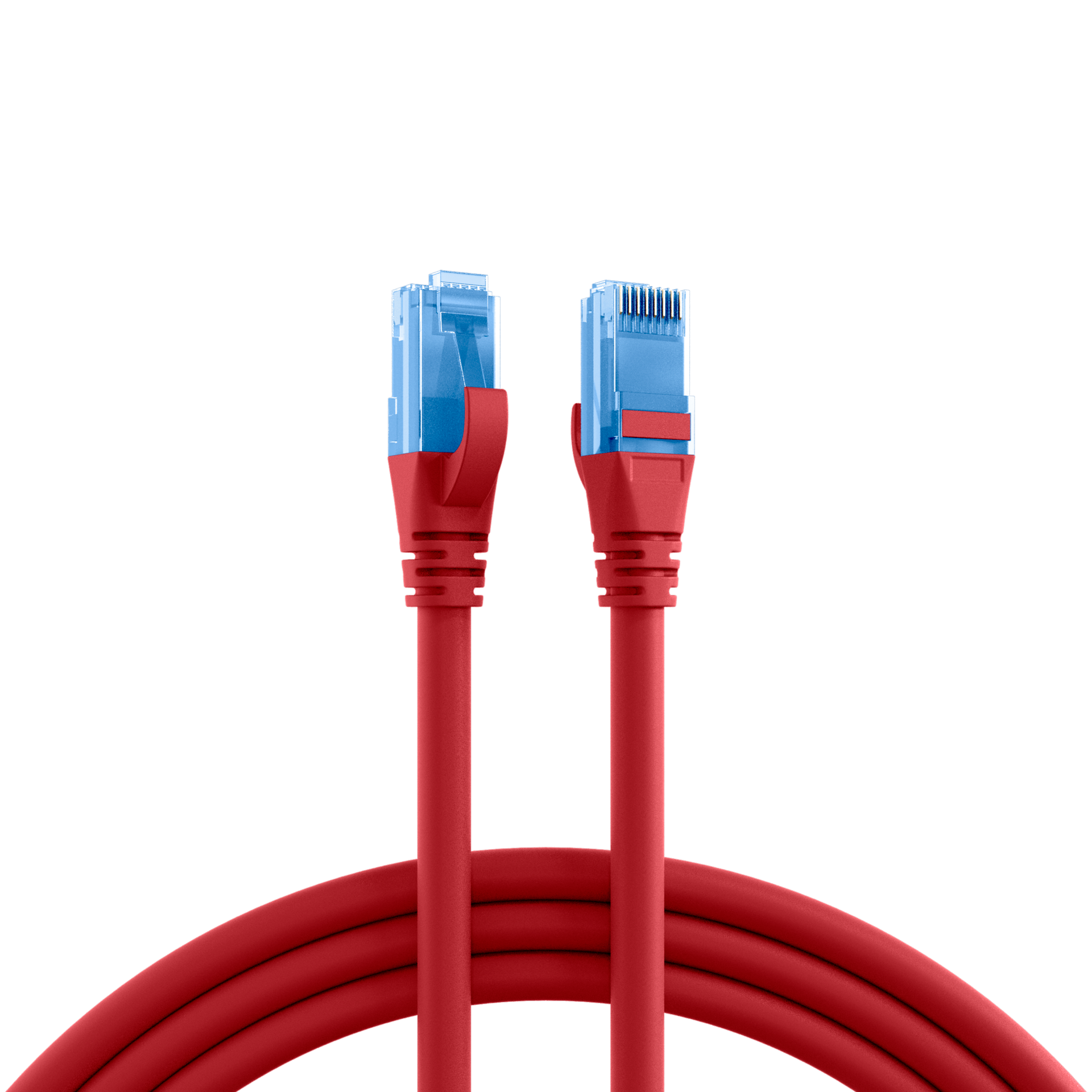 RJ45 Patchkabel Cat.6A U/UTP LSZH  Premium 500MHz rot 1,5m