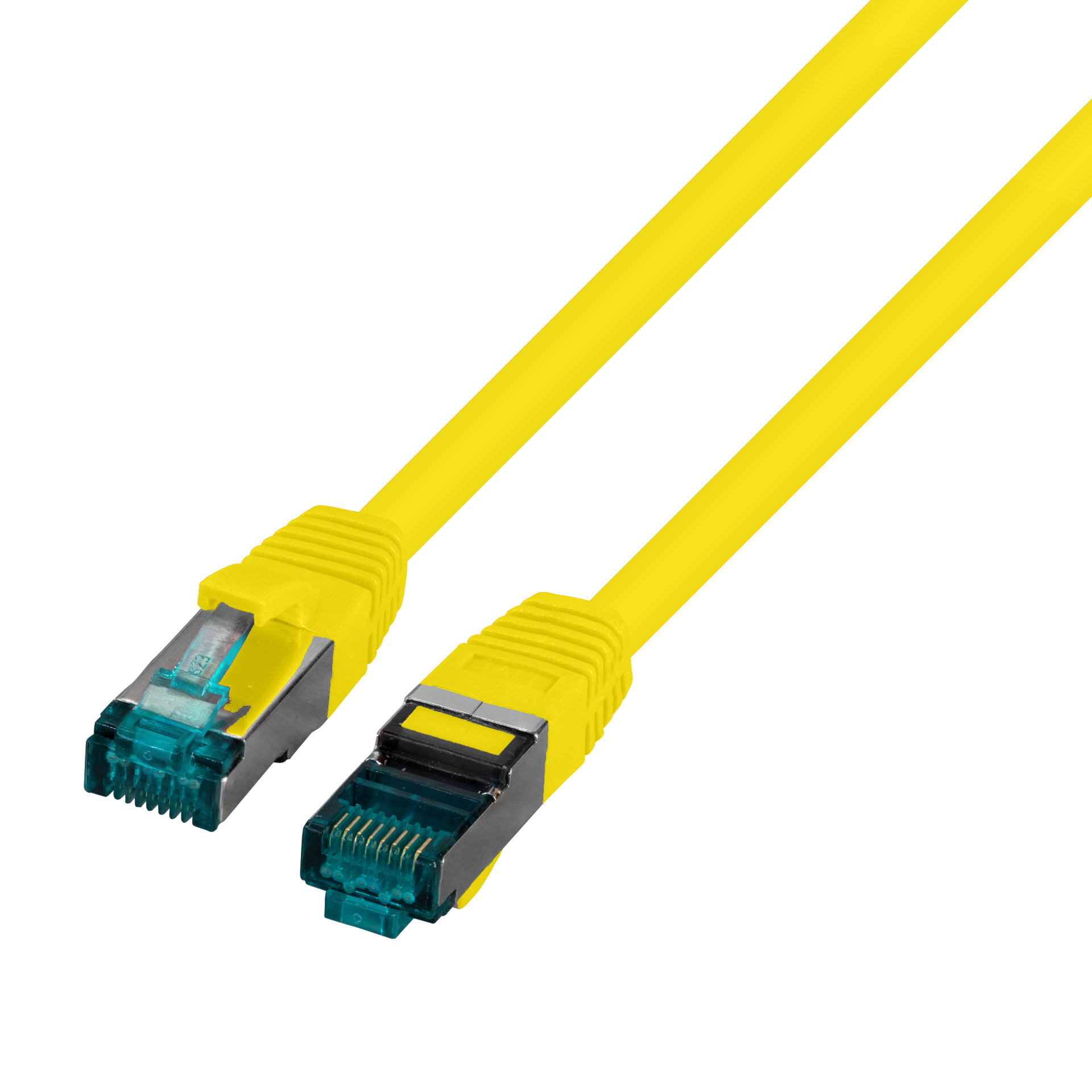 RJ45 Patch cable S/FTP, Cat.6A, LSZH, 1m, yellow